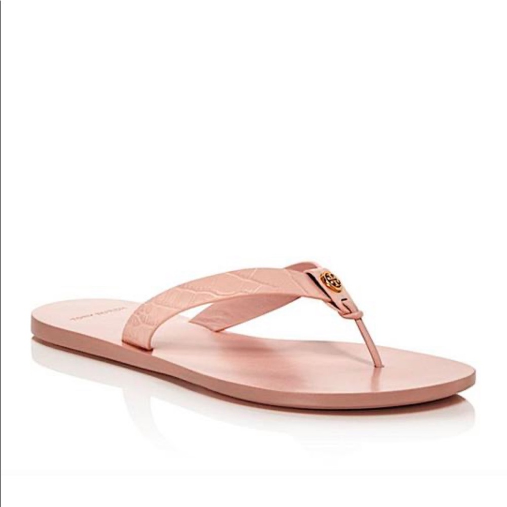 Tory Burch Manon leather flip flip sandals - Picture 4 of 5
